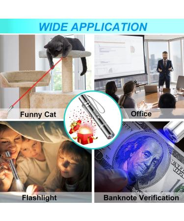 Cat Laser Toy: Red Dot LED Interactive Toy for Indoor & Outdoor Pets - Long Range 5 Modes - USB Rechargeable - Buy Online on GoSupps.com