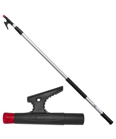 WindRider Telescoping Boat Hook | Floating | Double Grip | Super Strong Hook | Threaded End for Accessories | 8 or 12ft | Push Pole Multipurpose 3.5-8ft