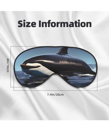 Orca Killer Whale Unisex Eye Mask - Soft Adjustable Sleeping Mask for Ultimate Comfort - Buy Online on GoSupps.com