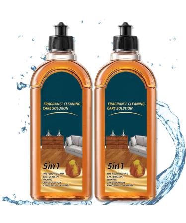 Sayceil Floor Cleaner 500ml Household Floor Cleaners Multi-purpose Floor Cleaner Powerful Dual-Action Stain & Odor Remover for All Types of Floors (2 Pcs)