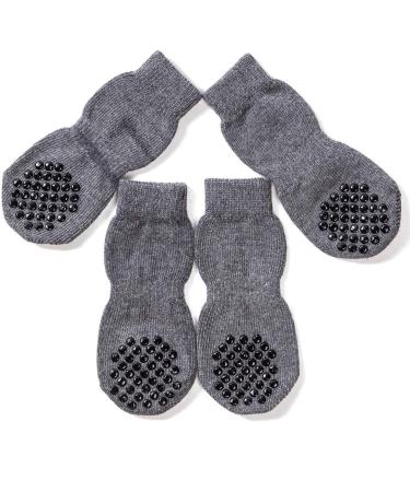 AKOPAWON Anti-Slip Socks for Dogs & Cats - 4-Pack Paw Protection Socks with Rubber Reinforcement | S-5XL for Pets 1-36kg & 5XL for Over 36kg - Ideal Indoor Pet Socks - Buy Online on GoSupps.com