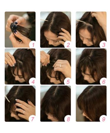 Natural Look Clip-In Hair Bangs Extensions for Women - One Piece Flat Bangs with Temples & Natural Color - Buy Online on GoSupps.com