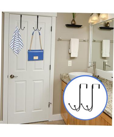 GLEAVI 2pcs Hangers Wreath Hanger Hat Hanger Hat Hooks Twin Hooks Organizer Hook Rack Coat Lip Gloss 17.00X9.00X8.00CM Black - Buy Online on GoSupps.com