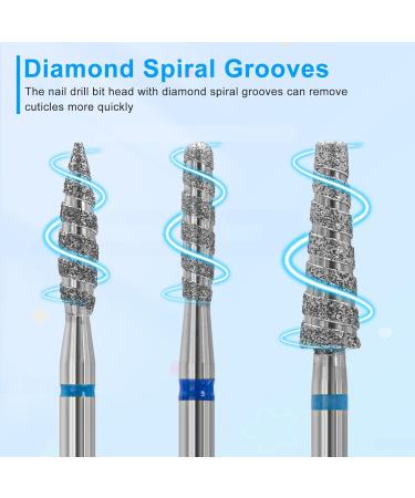 Anrui Nail Miller Attachments - 3 Diamond Hard Metal Bits 3/32 | Nail Preparation & Dead Skin Removal Tools - Buy Online on GoSupps.com