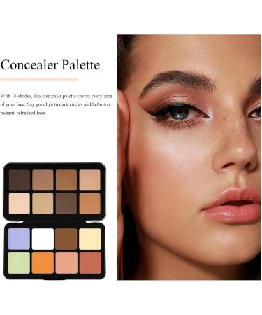  Generisch 16 Colors Professional Concealer Palette for Face and Eye Circle Makeup for Girls - Buy Online on GoSupps.com