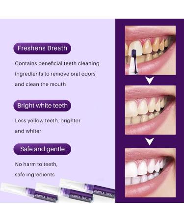 Tooth Whitening Pen Set - 3 Fast & Effective Bleaching Applications Remove Stains & Lighten Teeth - Purple & Blue Options Available - Buy Online on GoSupps.com