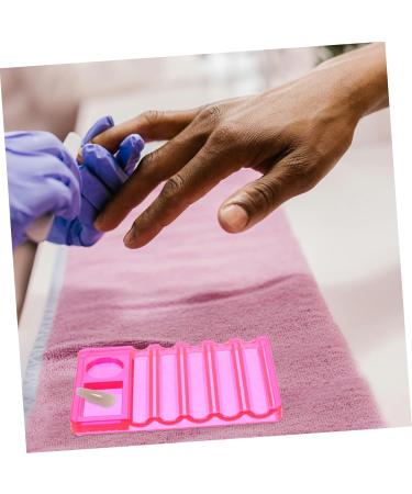 Palette de Nail Art et Porte-stylo 5 Emplacements Rose Fuchsia Polyvalent pour Femmes Professionnelles Salon Manucure Palette M lange Couleurs et Pinceaux Estompeurs - Buy Online on GoSupps.com
