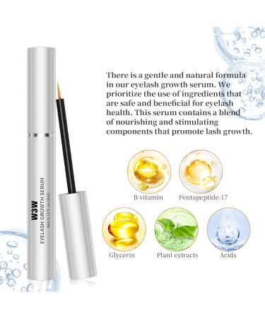 Lash Serum for Enhanced Growth | Eyelash Enhancer & Booster | Gentle Formula for Longer Fuller Lashes - 3ml - Buy Online on GoSupps.com