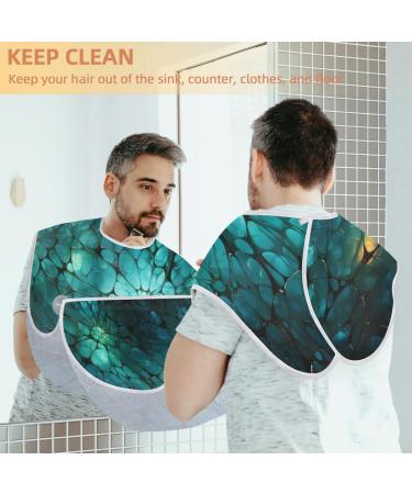 Buy Abstract Beard Bib Apron - Geometry Hair Catcher for Men | Perfect Father's Day Anniversary & Christmas Gift | Includes 2 Suction Cups - Buy Online on GoSupps.com