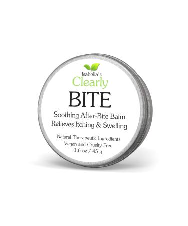 Isabella's Clearly BITE Soothing After Bite Anti Itch Balm | Fast Relief from Insect Bites | Natural Ointment with Aloe Vera Peppermint Calendula | Vegan Cruelty Free Made in USA