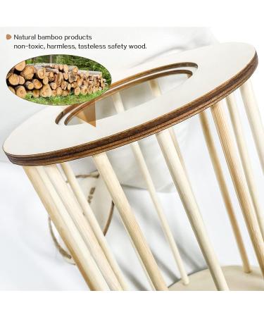 Upgraded Wooden Hay Feeder Rack for Rabbits ToyaJeco Less Wasted Small Animal Food Feeding Rack Standing Pet-self Feeding Food Manger Hay Holder for Guinea Pigs Bunny Chinchilla Hamster - Buy Online on GoSupps.com