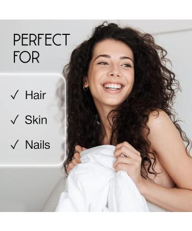Biotin Hair Growth Tablets 10000mcg with Zinc - 180 Tablets for Hair, Skin, Nails - High Strength Biotin Supplements - UK Made - Buy Online on GoSupps.com