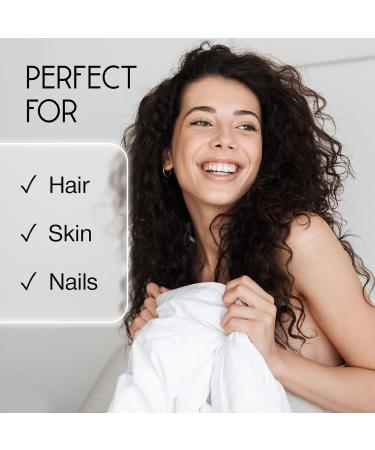 Biotin Hair Growth Tablets - Hair Skin and Nails Vitamins for Women & Men - 180 Biotin Tablets with Zinc 10000 mcg - High Strength Supplements - UK Made - Superior Absorption - Buy Online on GoSupps.com