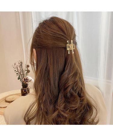 VinBee Small Claw Clips 3 Pack for Women with Thick Hair - Silver, Gold, Rose Gold - 1.1 x 1.57 inches - Buy Online on GoSupps.com