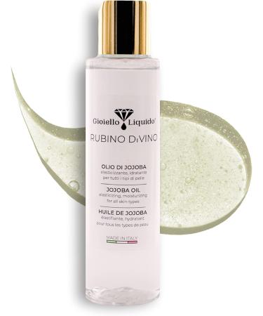 Jojoba Oil Quick Absorbing Cold Pressed - Rich in Vitamins E - F for Soft Skin and Hair Healthy Nails - Natural Cosmetic Liquid Jewelery 150ML - Buy Online on GoSupps.com