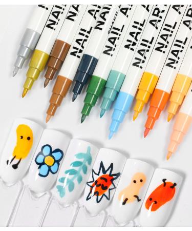 Nail Art 3D Paint Pen - Dotting Tool for Graffiti & Acrylic Designs | Perfect for Nail Art Practice - Buy Online on GoSupps.com