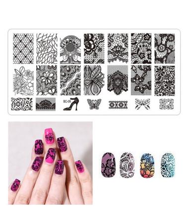Frcolor 4pcs Nail Art Stamping Plates Set - Manicure Templates & Printing Stencils for Perfect Nail Designs | International Shipping Available - Buy Online on GoSupps.com
