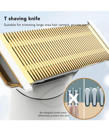 5 in 1 Women's Rechargeable Razor - Wet & Dry Electric Lady Shaver & Hair Trimmer for Face Nose & Armpits - Buy Online on GoSupps.com