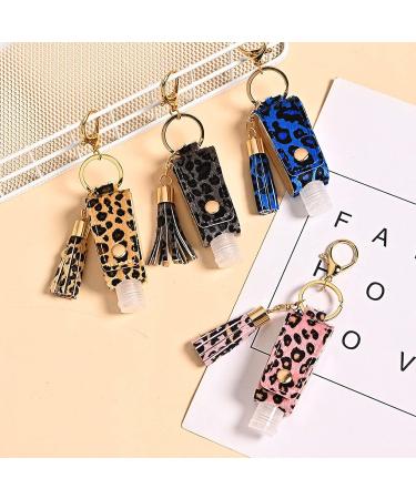 MEABEN 8 PCS 30ML Hand Sanitizer Leather Keychain Holder Bottles - Travel Size Empty Squeeze Containers - Buy Online on GoSupps.com