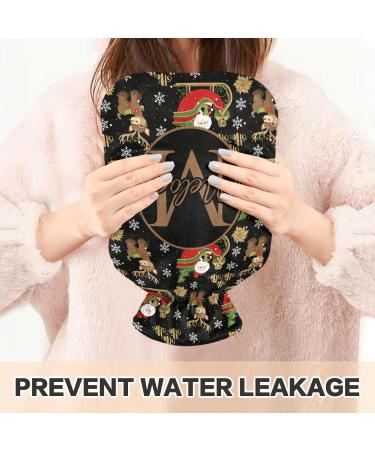 Personalized 1L Hot Water Bottle | Individual Christmas Heat Bottles for Pain Relief & Warmth - Buy Online on GoSupps.com