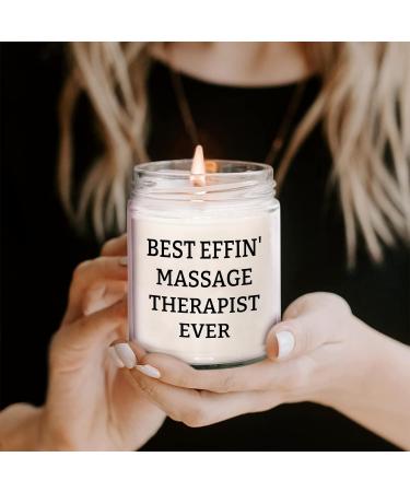 Best Effin Massage Therapist Ever Candle | 9oz Vanilla Soy | Unique Gifts for Birthdays & Special Occasions - Buy Online on GoSupps.com
