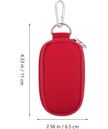 Buy Healifty Essential Oil Storage Bag | Red Oxford Cosmetic Case for Travel & Bottles - Buy Online on GoSupps.com