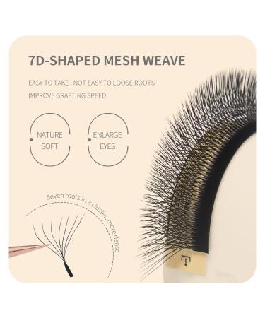 Buy 7D Premade Fan W Shape Eyelash Extensions | 0.07 C Curl | 8-15mm Mix | Professional Self Fanning False Lashes for Makeup - Buy Online on GoSupps.com