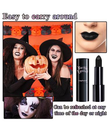 Black Matte Lipstick - Highly Pigmented Velvet Black Lipstick for Women | Long Lasting Waterproof Lip Gloss Stain | Perfect for Halloween & Goth Makeup - Buy Online on GoSupps.com