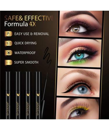 Vevana 2022 Reusable Magnetic Eyelashes and Eyeliner Kit 10 Pairs Natural & Dramatic Look Lashes with 4 Tubes of Magnetic Eyeliner Water & Smudge Proof - Glue Free - Buy Online on GoSupps.com