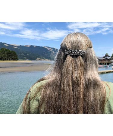 Periwinkle Hand Crafted Metal Barrette - Made in USA - 70mm Clip by Oberon Design - Buy Online on GoSupps.com