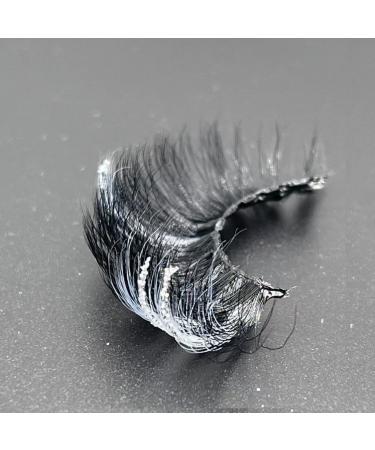 Miss Kiss MIAMI White Silver Glitter Cat Eye False Eyelashes - 20MM 3D Natural Look Makeup Women - Buy Online on GoSupps.com