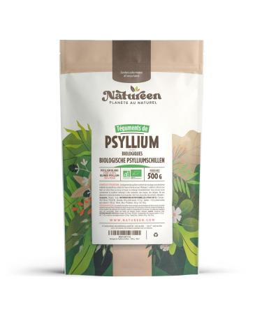 Organic Psyllium - 500 g - 99% Purity - Rich in Fiber - Natureen