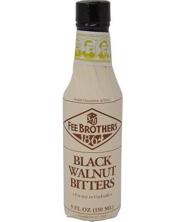 Fee Brothers Black Walnut Cocktail Bitters 5oz - Pack of 2 with By The Cup Coasters - Buy Online on GoSupps.com