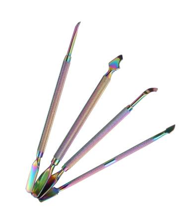 Cuticle Pusher Eco Friendly Nail Cuticle Pusher Rust-Proof Stainless Steel with Storage Box for Manicurist for Nail Salon