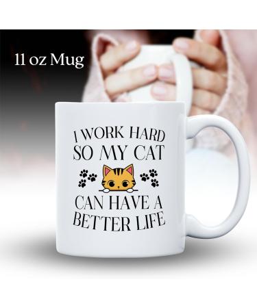Dragon Queen Gifts Gifts for Cat Lovers Cat Stuff for Cat Lovers Bundle comes with I Work Hard So My Cat Can Have A Better Life Coffee Mug Coffee Candle Kopiko Coffee & Kopiko Cappuccino Candy Set Coffee Scent I Work Hard So My Cat Can Have A Better Life - Buy Online on GoSupps.com