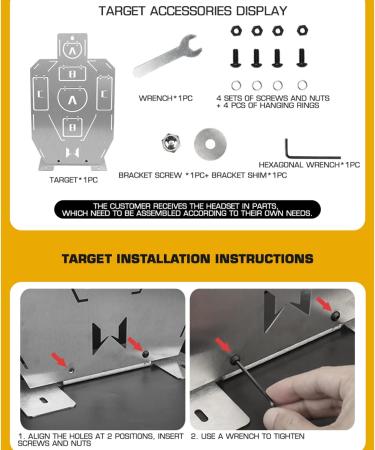 DoxiGlobal 16 Steel Shooting Target Plates for Range Practice with Rifles, Handguns & Shotguns - Ideal for Tactical Training & Airsoft - Buy Online on GoSupps.com