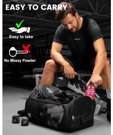 Creatine Monohydrate Gummies 5g - Sugar Free Chewable Supplement with L-Taurine & B12 for Muscle Strength & Recovery - Strawberry Flavor - 120 Count - Buy Online on GoSupps.com