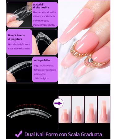 Zifuton 288-Piece Nail Shape Dual Forms Set | 12 Styles for Gel Nail Extension & DIY Manicure | Perfect for Salons & Nail Art - Buy Online on GoSupps.com