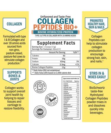 BioSchwartz 15 Day Cleanse for Colon and Gut Health Plus Hydrolyzed Collagen Peptides Powder (40+ Servings) - Buy Online on GoSupps.com