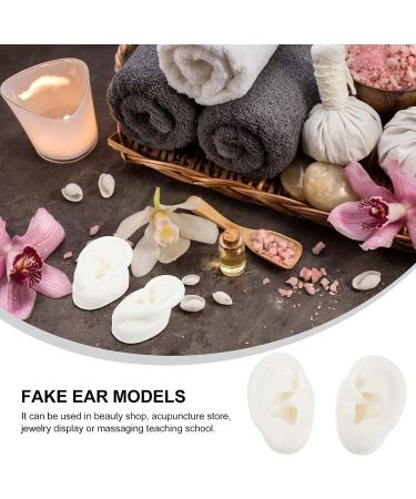 Silicone Ear Model - Medium Size White | Ear Display Teaching Aid for Studs Earring Display - Buy Online on GoSupps.com