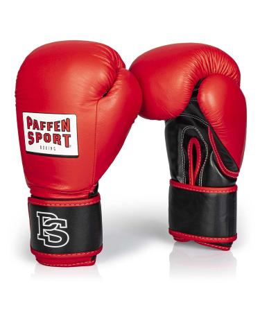 Paffen Sport Allround Eco boxing gloves for training and sparring in boxing kickboxing Muay Thai and related martial arts Red/Schwarz 14uz