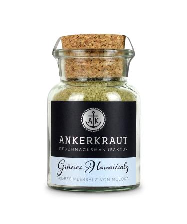 Ankerkraut Ankerkraut Green Hawaiian Salt 165g in a glass jar with a lid green tea salt Hawaiian mineral tradition with green tea premium quality like a summer vacation