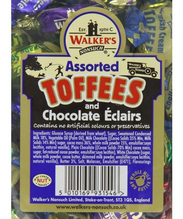 Walkers Nonsuch Milk Brazil Nut Liqurice Eclairs Etc Assorted Toffees and Chocolate Eclairs Bulk Bags For All Occassions - Sold BY KIdzbuzz (2 Kg) - Buy Online on GoSupps.com