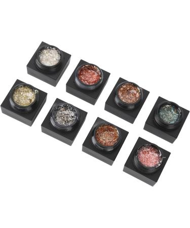 8 Colors Nail Sand Shell Gel Polish Home Nail Salon DIY Glitter Shiny Soak Off UV Gel Polish Set - Buy Online on GoSupps.com