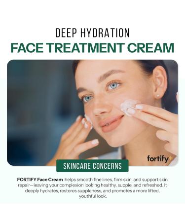 Fortify Skincare Face Cream with Peptides & Collagen 3-in-1: Detox Treat Boost Hydrating Firming Anti-Aging Moisturizer Dermatologist Tested Korean Skin Care Vegan Clean Beauty 1.7 Oz - Buy Online on GoSupps.com