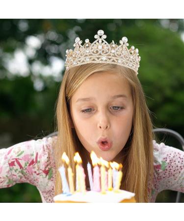 Forsylvanas Gold Queen Crown for Women - Perfect for Wedding, Birthday, Halloween & Costume Parties - Buy Online on GoSupps.com