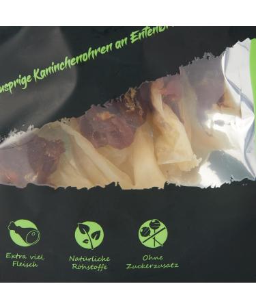 Buy Snackomio Premium Dog Snack - Crispy Rabbit Ears with Duck Breast Fillet | Grain-Free Treats (70g - 1 Pack) - Perfect for International Shipping - Buy Online on GoSupps.com