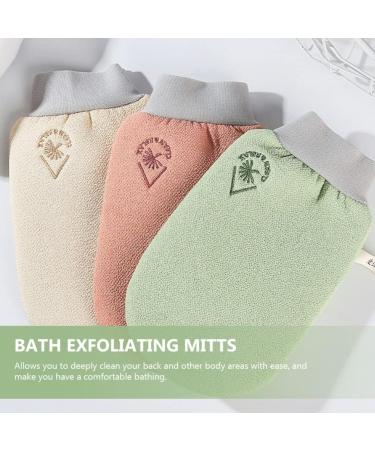 Exfoliating Bath Scrubs - 2pcs Green Scrub Gloves for Men & Women | Dead Skin Remover & Massage Shower Accessories | International Shipping - Buy Online on GoSupps.com