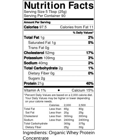 Raw Organic Whey Protein Powder 5LB - USDA Certified, Grass Fed, Cold Processed, Non-GMO, Gluten Free, Unflavored, Unsweetened - Happy Healthy Cows, Undenatured - 5 Pound Bulk Pack - Buy Online on GoSupps.com