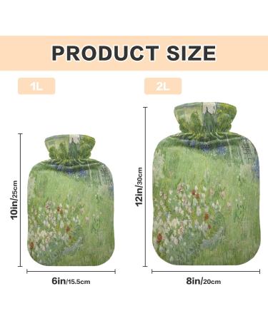 Van Gogh Daubigny's Garden Hot Water Bottle - Soft & Warm Cozy Comfort for Bed Hand Neck & Shoulders | Perfect Winter Essential - 1L - Buy Online on GoSupps.com